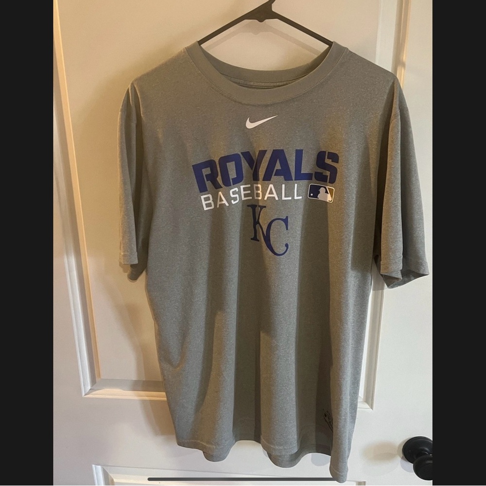 Nike Gray Royals Baseball Short Sleeve Tee
